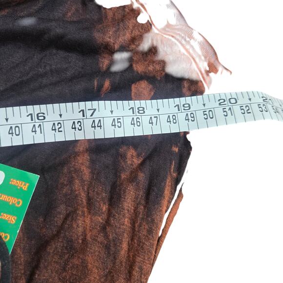 NEW Rising International Boho Handmade Tie Dye Embroidered Maxi Dress XL Nepal - Picture 11 of 12